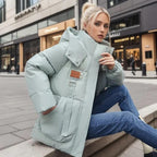 Dames Casual Winterjas Met Isolerende Voering