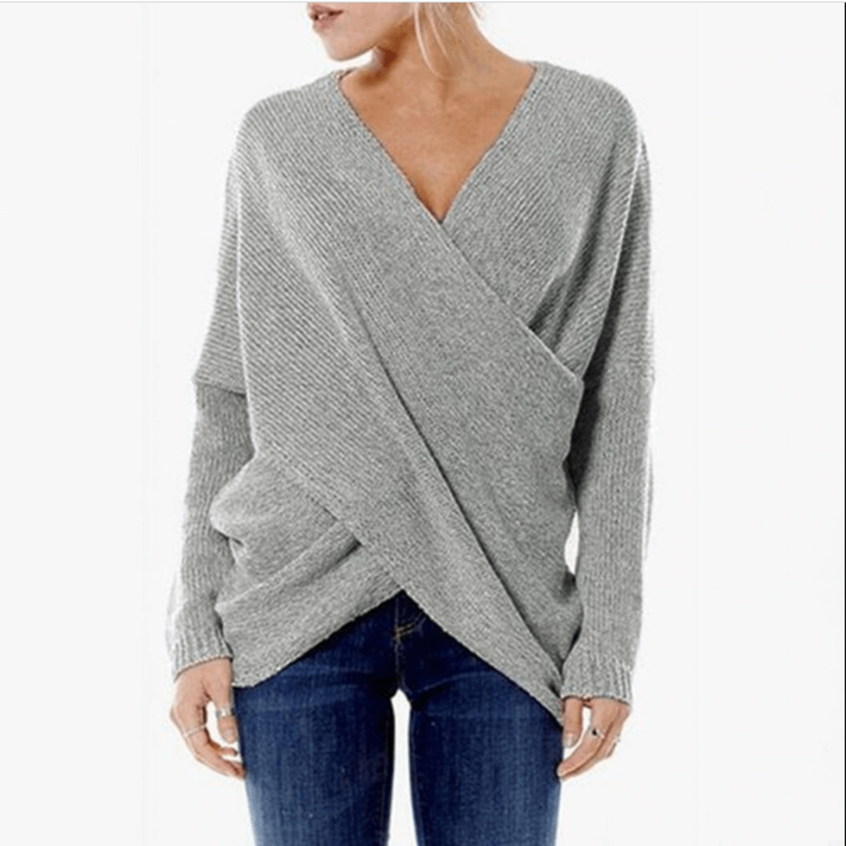 Dames Criss-Cross Pullover Trui