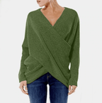 Dames Criss-Cross Pullover Trui