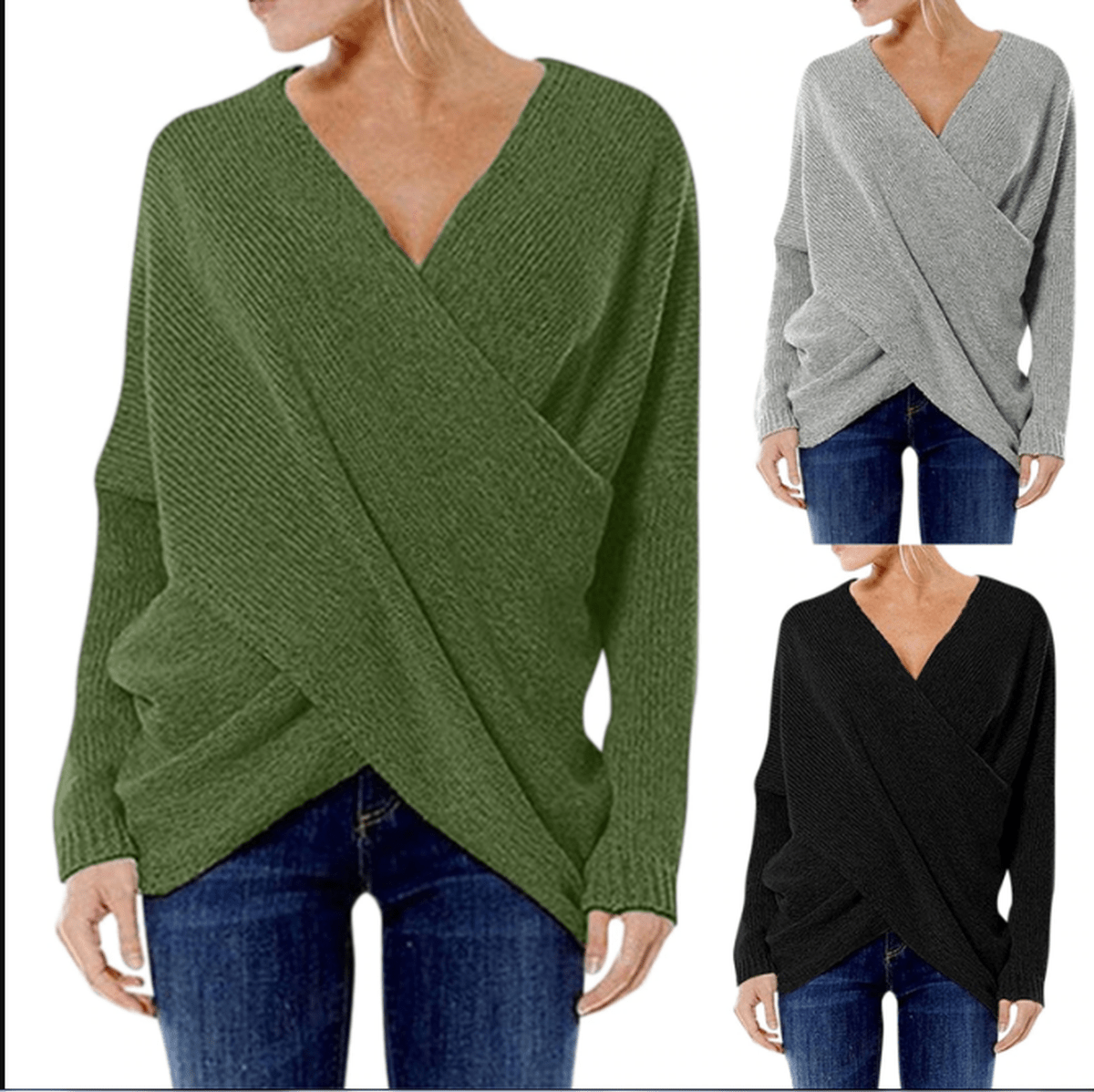 Dames Criss-Cross Pullover Trui