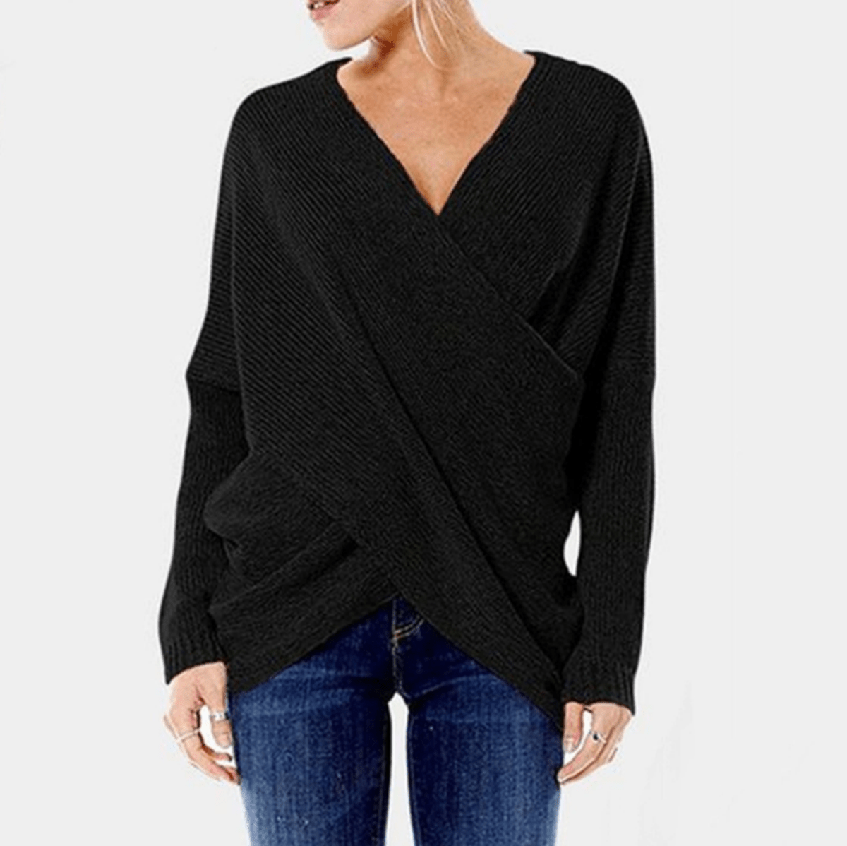 Dames Criss-Cross Pullover Trui