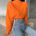 Dames Cropped Lange Mouwen Trui