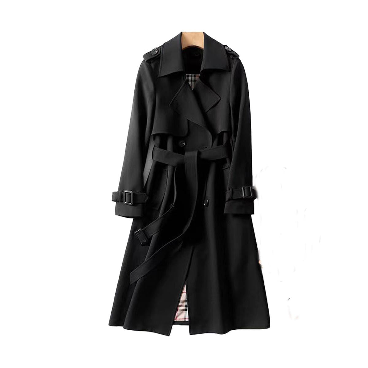Dames Dubbelzijdige Trenchcoat met Riem