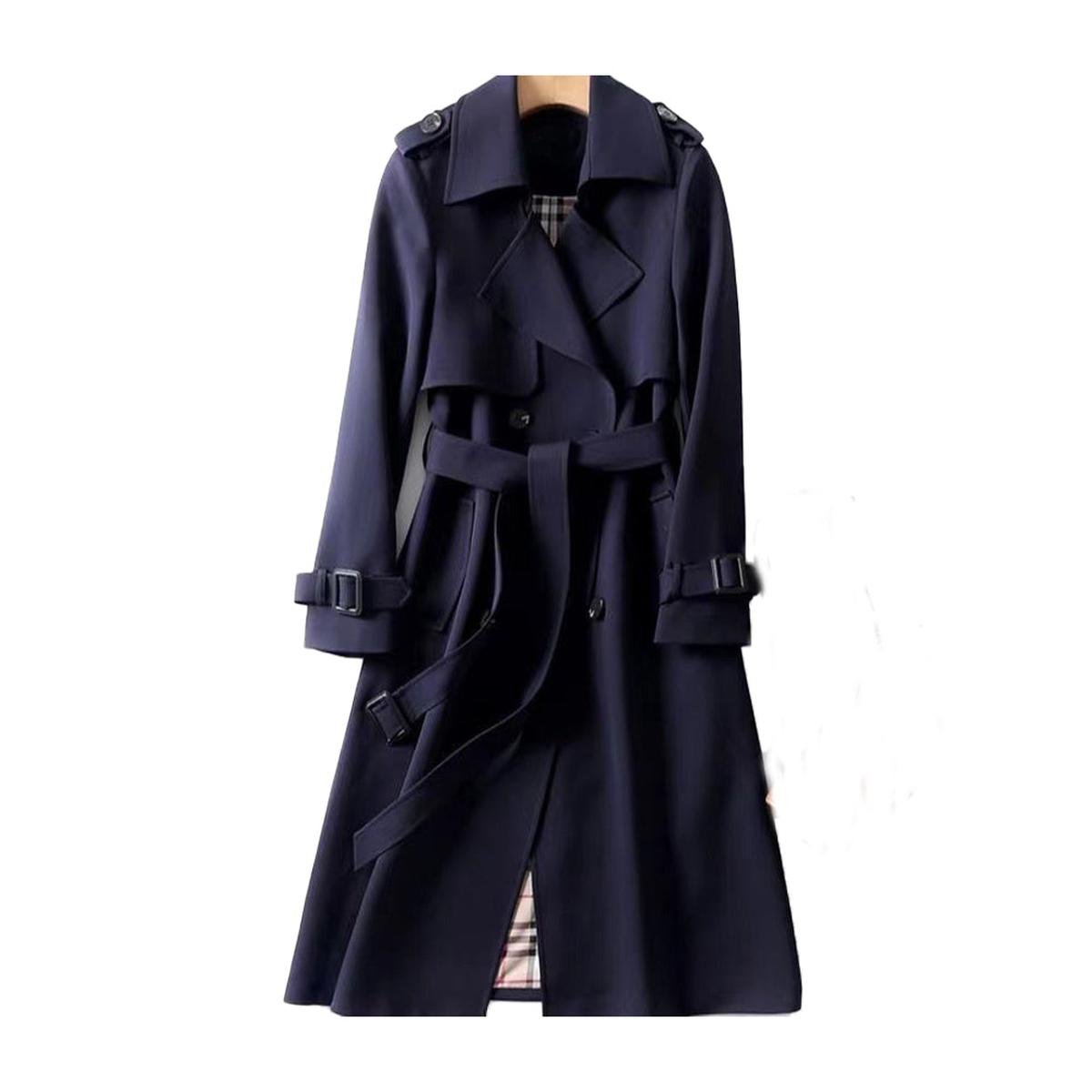 Dames Dubbelzijdige Trenchcoat met Riem