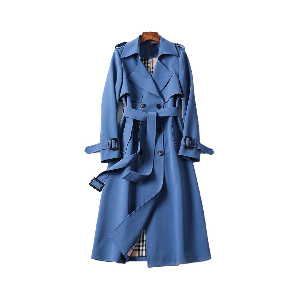 Dames Dubbelzijdige Trenchcoat met Riem