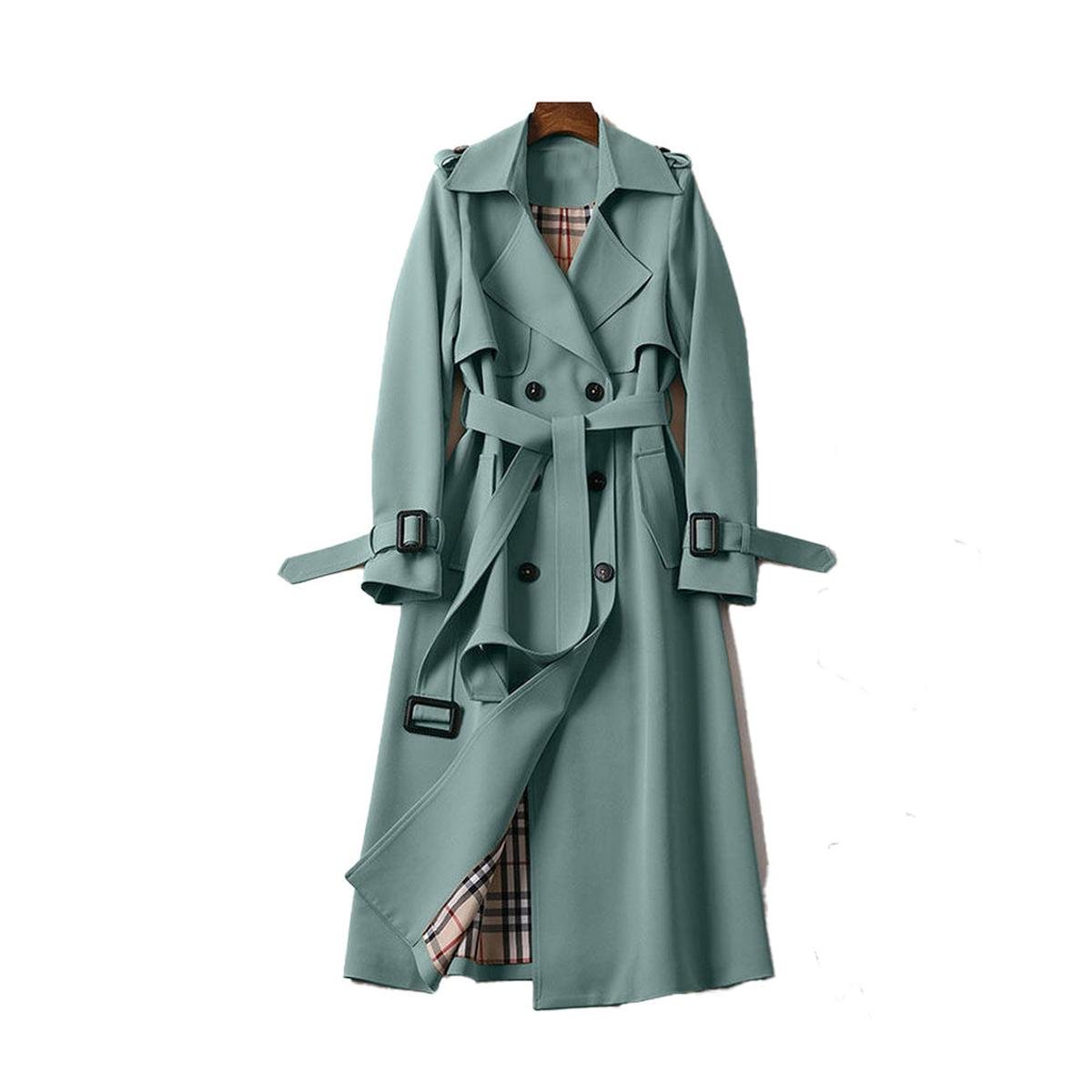 Dames Dubbelzijdige Trenchcoat met Riem