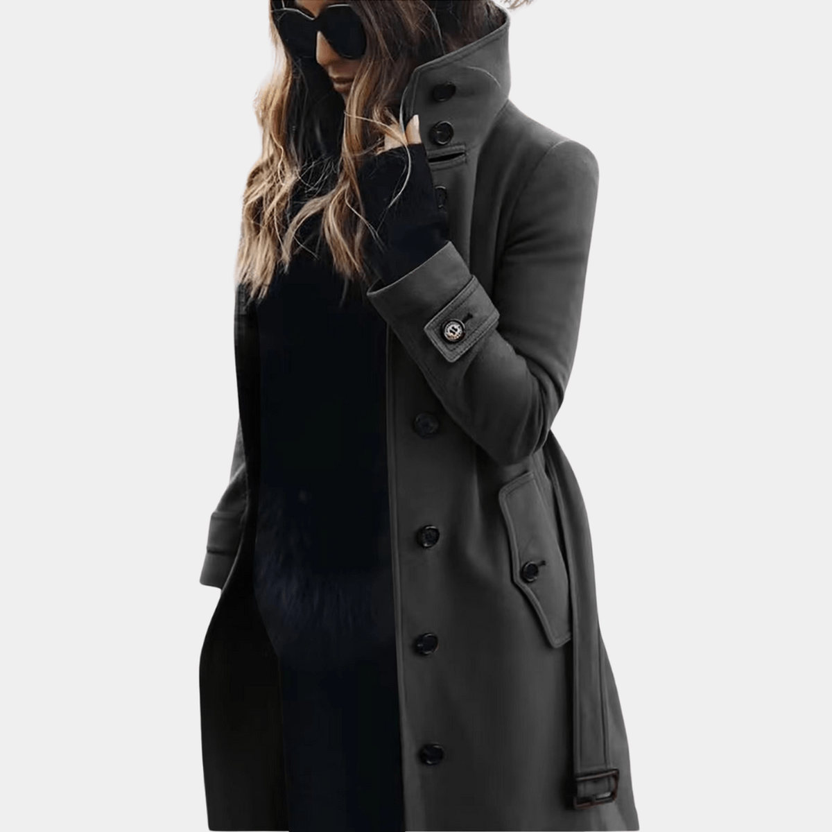 Dames Elegante Warme Trenchcoat