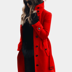 Dames Elegante Warme Trenchcoat