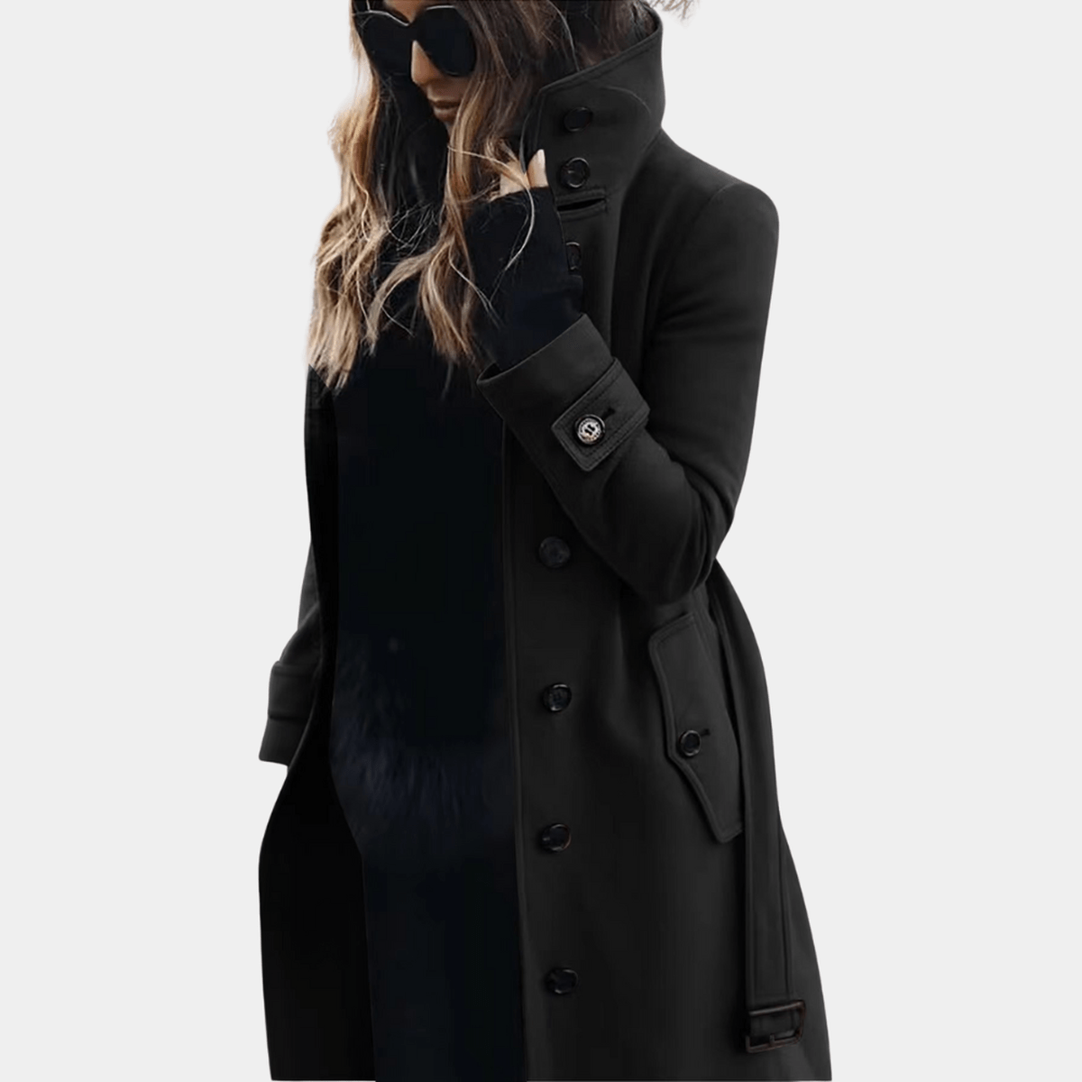 Dames Elegante Warme Trenchcoat