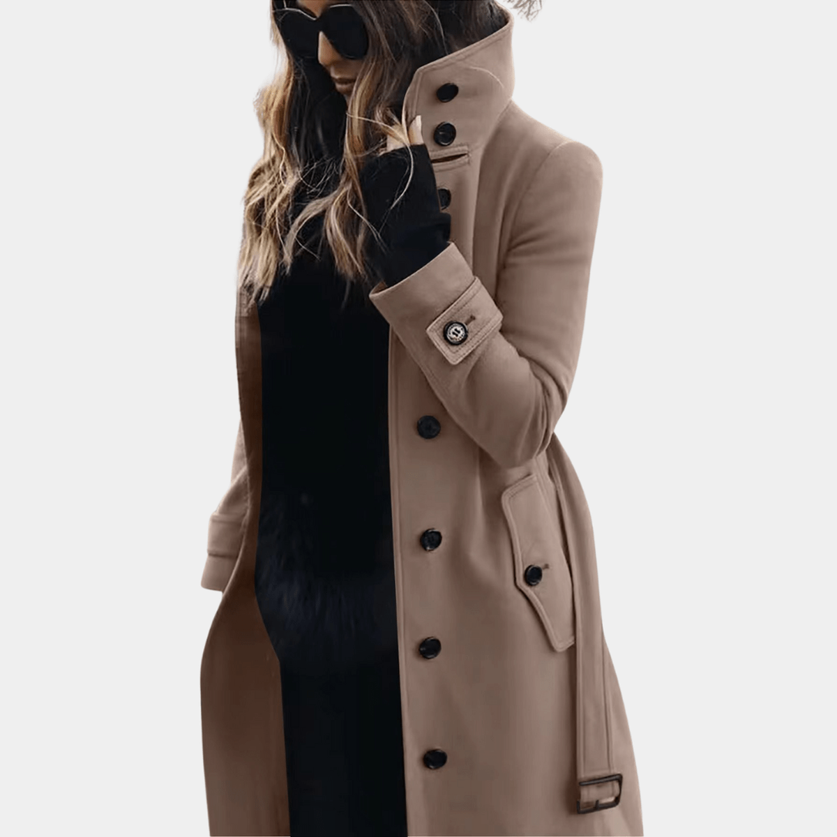 Dames Elegante Warme Trenchcoat