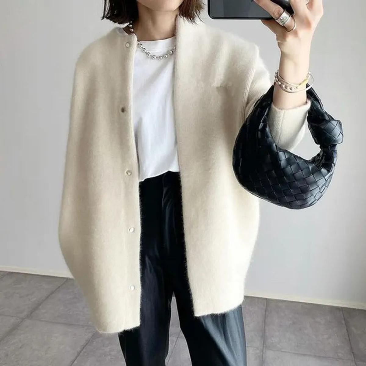 Dames Gebreide Cardigan met Knoopsluiting