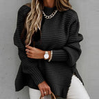 Dames Gebreide Sweatshirt Met Verfijnde Accenten