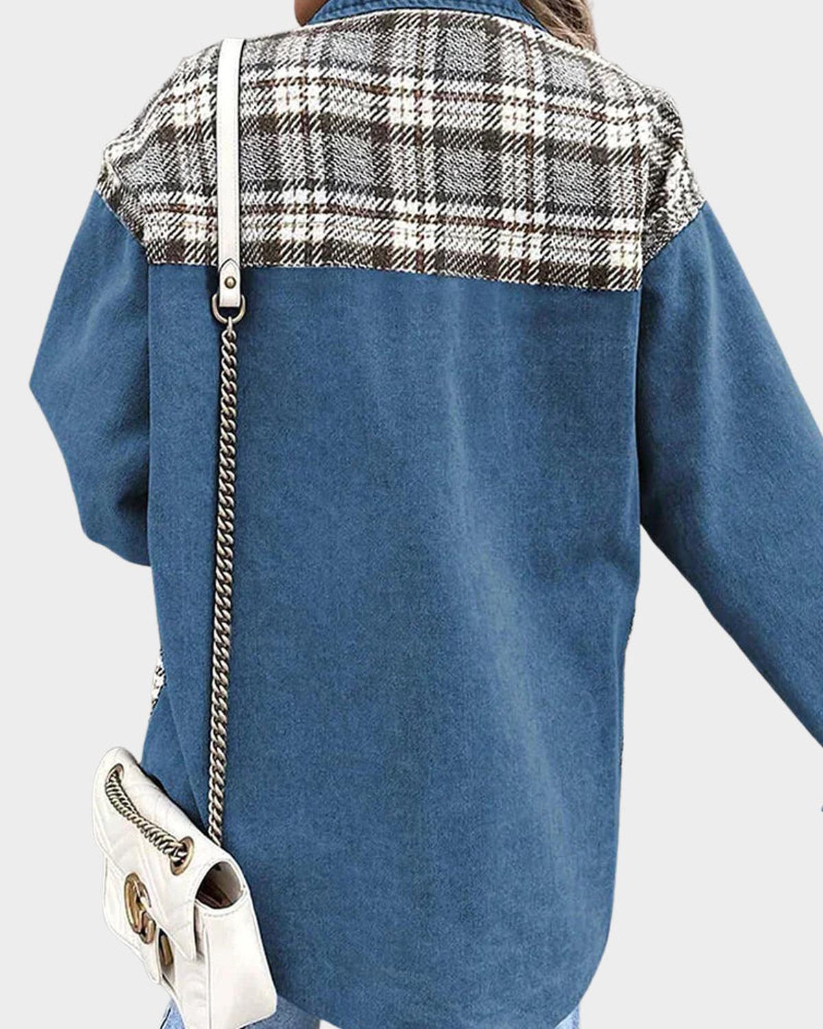 Dames Geruit Jack / Jasje Relaxed Fit Katoen