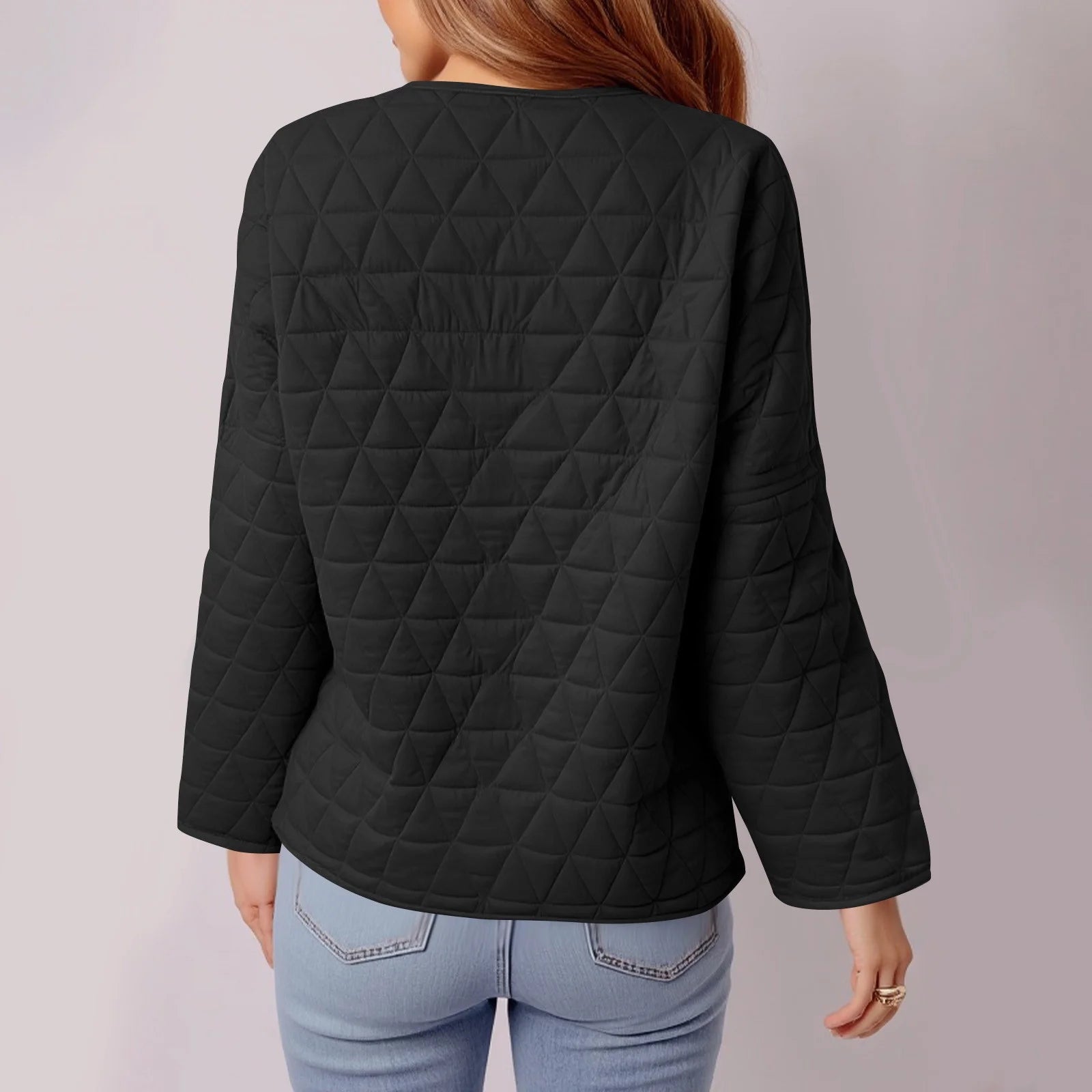 Dames Gewatteerde Oversized Jas Halflang - Comfort Mix