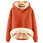 Dames Hoodie Met Fleece Voering En Verstelbare Capuchon Voor Koude Dagen