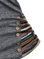 Dames Hoodie Met Tribal Patroon Comfortabele Stijl