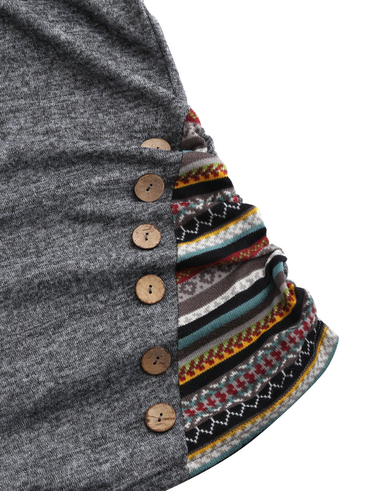 Dames Hoodie Met Tribal Patroon Comfortabele Stijl