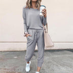 Dames Jogging Set Met Elastische Taille En Praktische Zakken