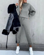 Dames Katoenmix Relaxed Fit Trainingsset
