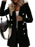 Dames Klassieke Overjas Met Ceintuur En Knopen