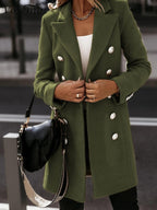 Dames Klassieke Trenchcoat Met Ceintuur En Knopen