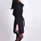 Dames Klassieke Trenchcoat Met Verstelbare Ceintuur