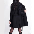 Dames Klassieke Trenchcoat Met Verstelbare Ceintuur