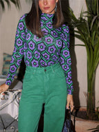 Dames Lange Mouw Top Met Trendy Ontwerp En Comfortabele Pasvorm
