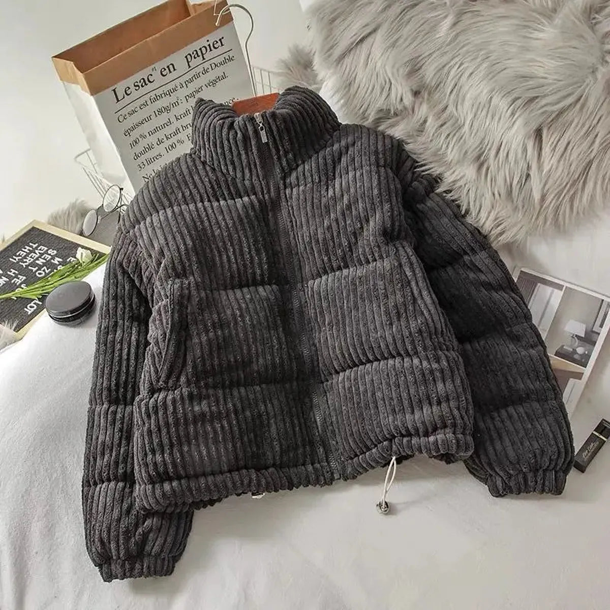 Dames Lichtgewicht Zip-Up Jas Voor Casual Gebruik