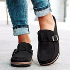 Dames Loafers van PU-leer met Gespsluiting