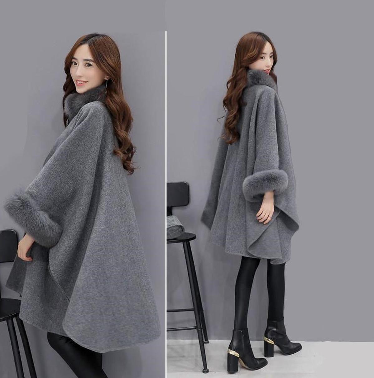 Dames Luxe Cashmere Jas met Uniek Ontwerp