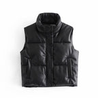 Dames Moderne Bodywarmer Van Premium Stof