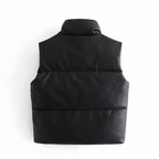 Dames Moderne Bodywarmer Van Premium Stof