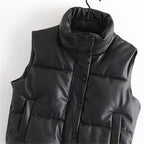 Dames Moderne Bodywarmer Van Premium Stof