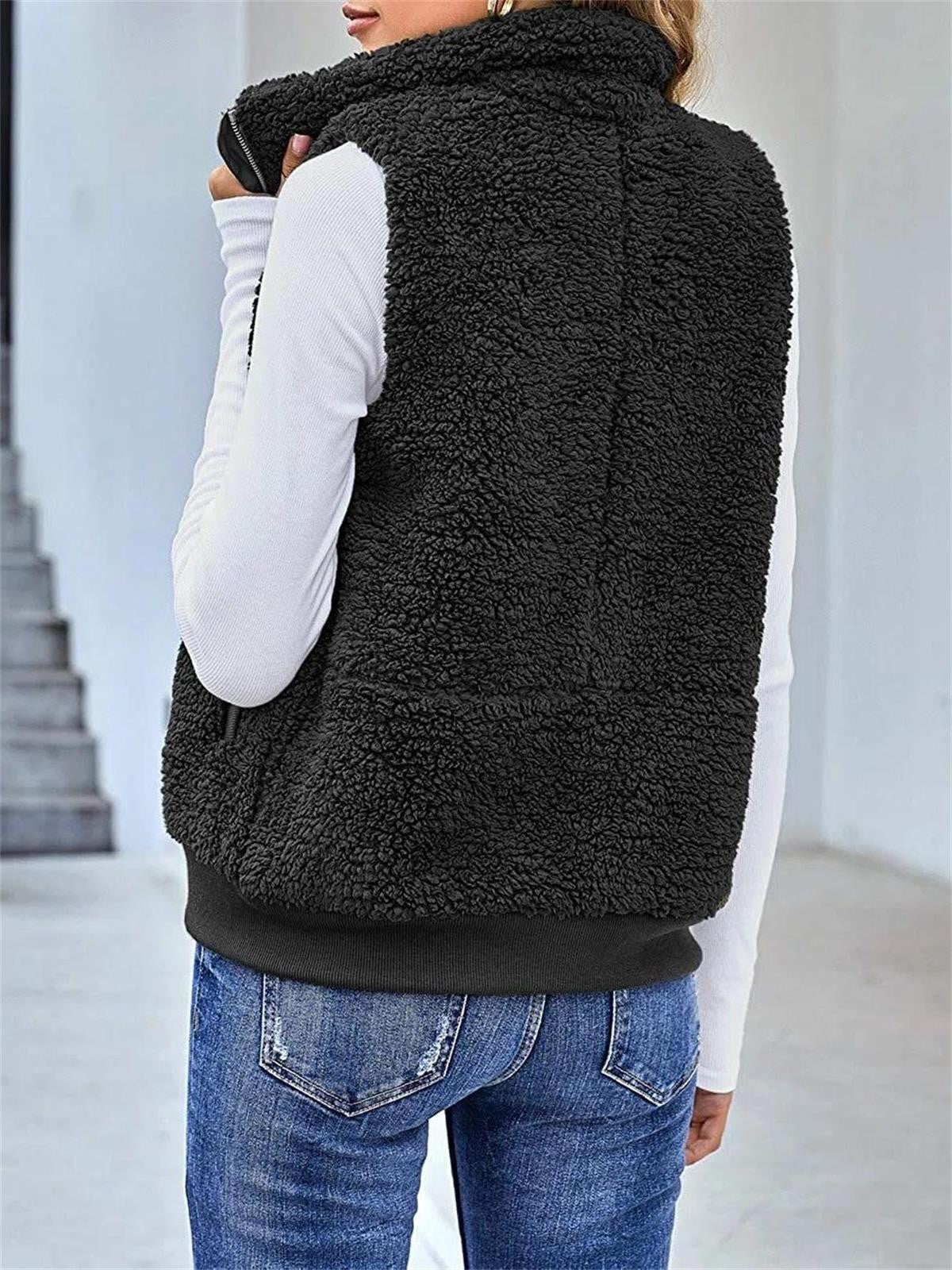 Dames Mouwloos Fleece Vest met Rits