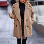 Dames Overjas Relaxed Fit Double-Breasted