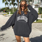 Dames Oversized Pullover Met Lange Mouwen