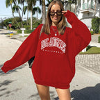 Dames Oversized Pullover Met Lange Mouwen