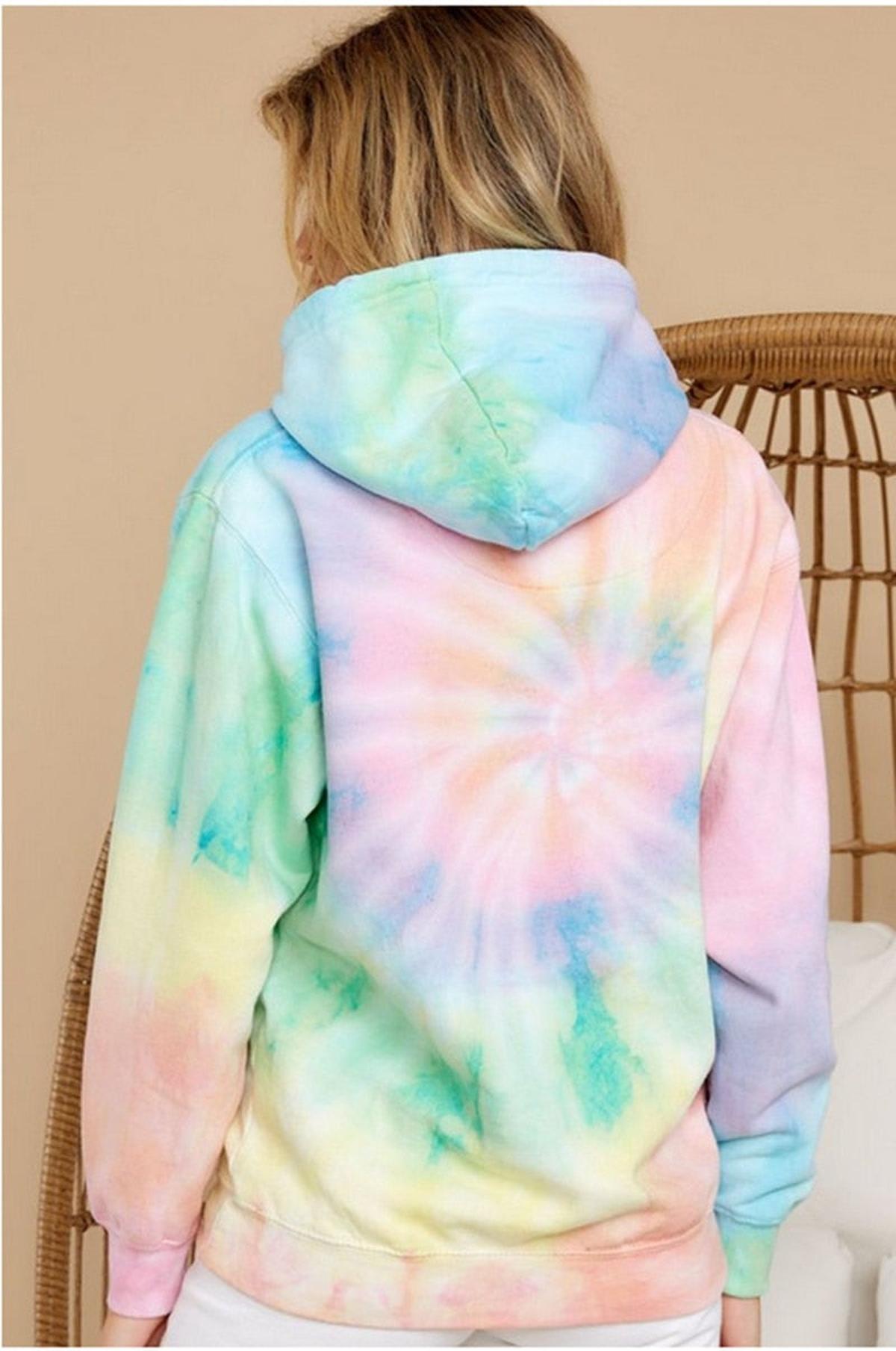 Dames Oversized Tie dye Hoodie Voor Casual Comfort En Streetwear
