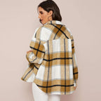 Dames Ruitjas Met Knopen En Relaxed Fit