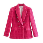 Dames Slim Fit Blazer Professioneel Tailored Jacket