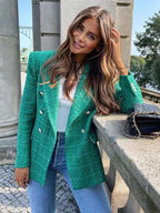 Dames Slim Fit Blazer Professioneel Tailored Jacket