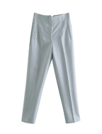 Dames Slim Fit Elegante Broek Van Premium Stof
