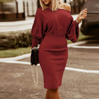 Dames Slim Fit Jurk Tijdloos Ontwerp Flatterende Pasvorm