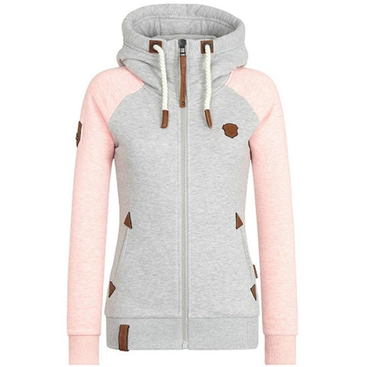 Dames Slim Fit Zip Hoodie Voor Comfort En Stijl