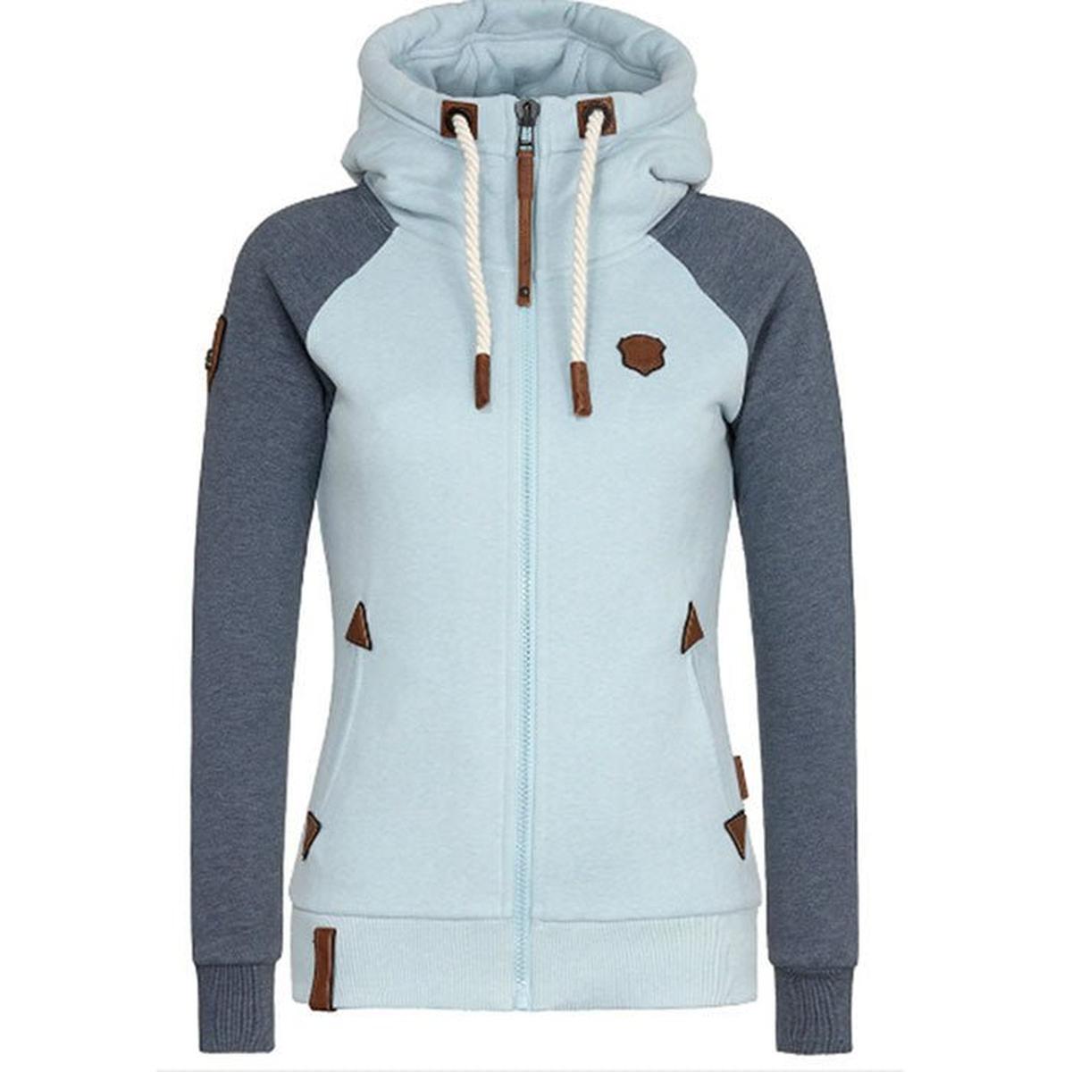 Dames Slim Fit Zip Hoodie Voor Comfort En Stijl