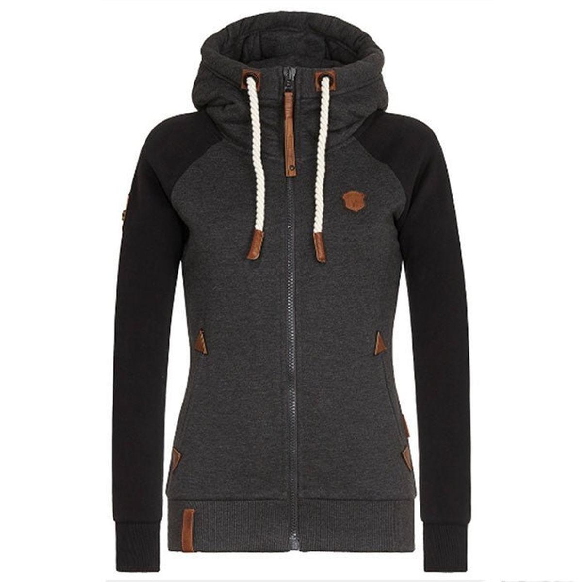 Dames Slim Fit Zip Hoodie Voor Comfort En Stijl