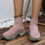 Dames Sock Boot Sneakers Voor Comfortabele En Stijlvolle Dagelijkse Draagbaarheid