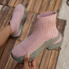 Dames Sock Boot Sneakers Voor Comfortabele En Stijlvolle Dagelijkse Draagbaarheid