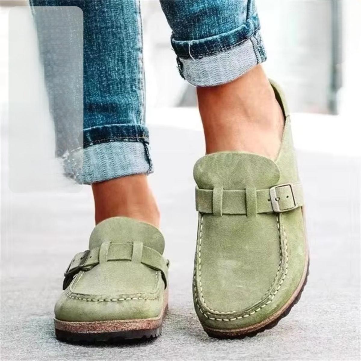 Dames Suède Loafers Met Gesp - Lichtgewicht En Comfortabel Voor Elke Gelegenheid